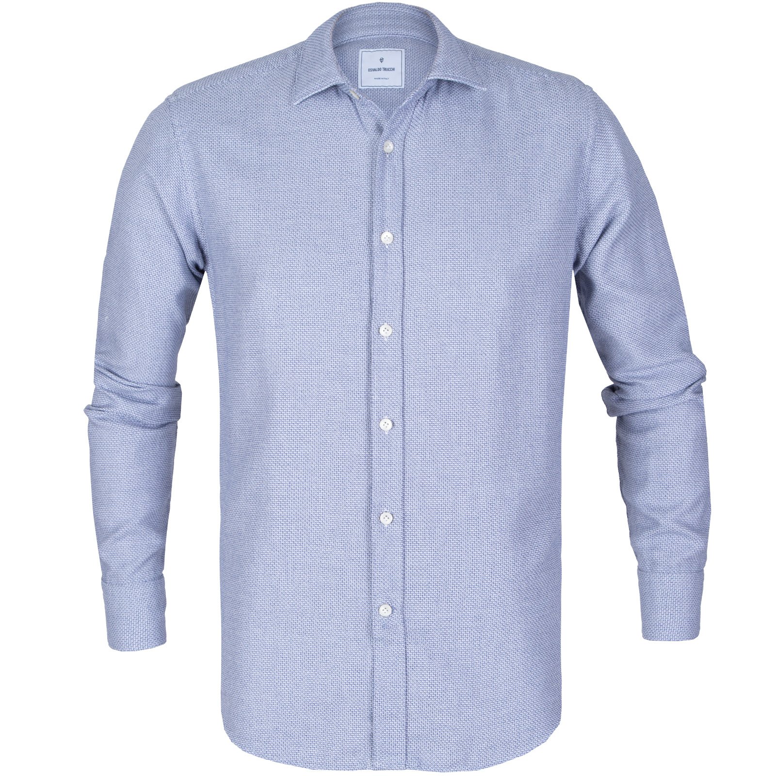 Slim Fit Micro Check Casual Shirt - Shirts-Casual : Fifth Avenue ...