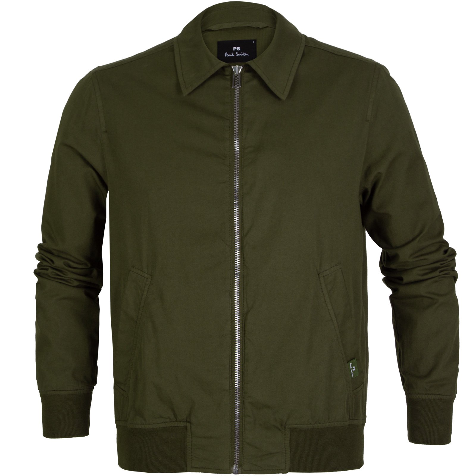 Point Collar Zip-up Bomber Jacket - Jackets-Casual Jackets : Fifth