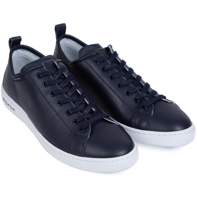Miyata Navy Leather Sneakers