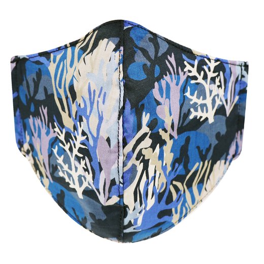 Adjustable Coral Camo Print Face Mask-essentials-Fifth Avenue Menswear
