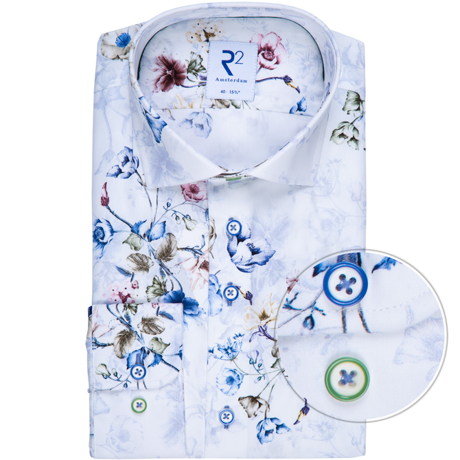 Luxury Cotton Floral Print Shirt