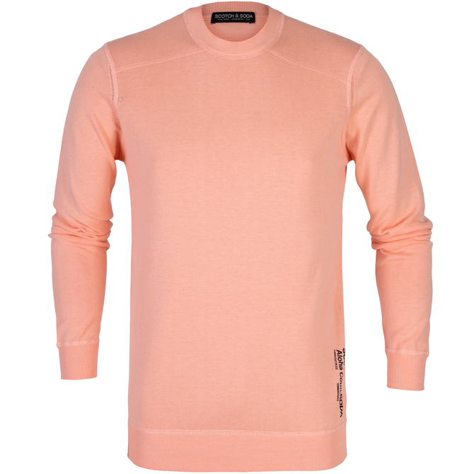 Garment Dyed Cotton Crew Neck Pullover