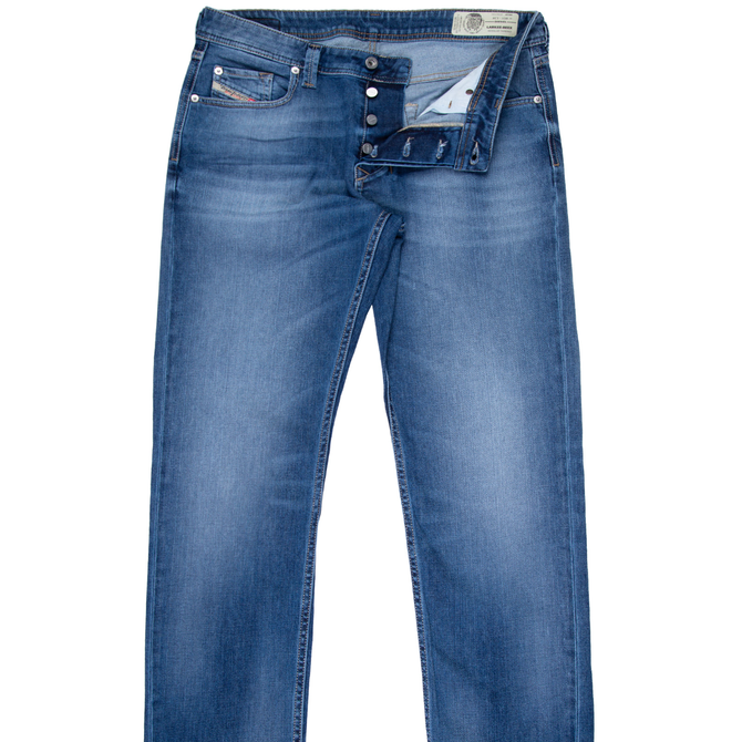 Larkee-Beex Reg Taper Light Aged Stretch Denim Jeans