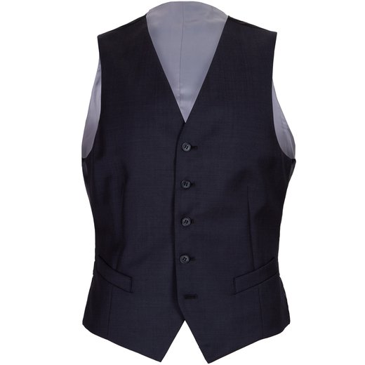 Mighty Charcoal Wool Dress Waistcoat-essentials-Fifth Avenue Menswear
