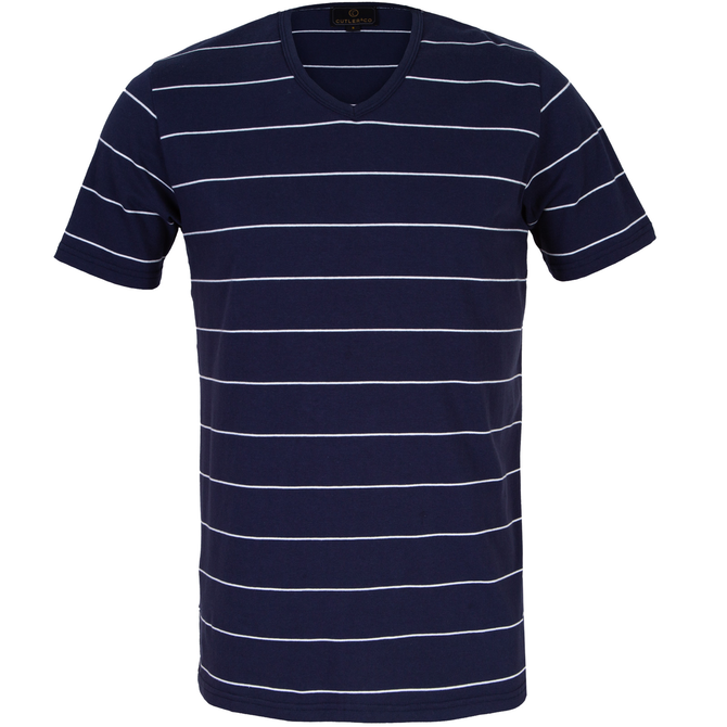 Henry Stripe V-Neck T-Shirt