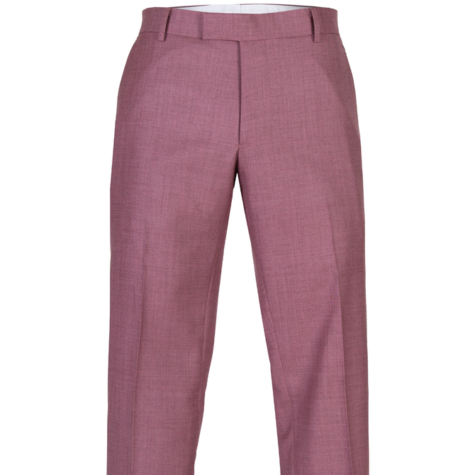 Pink Caper Wool Dress Trousers