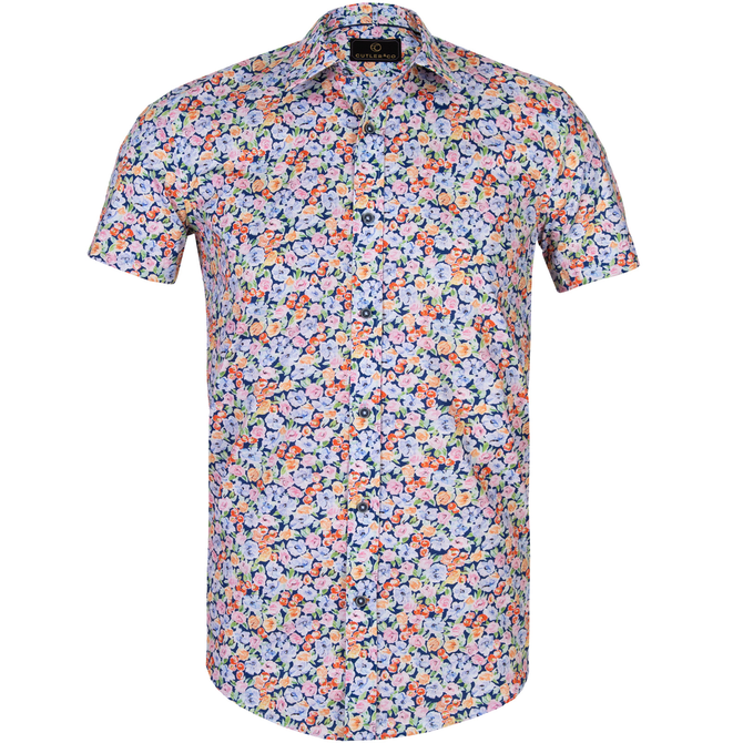 Brody Floral Stretch Cotton Shirt