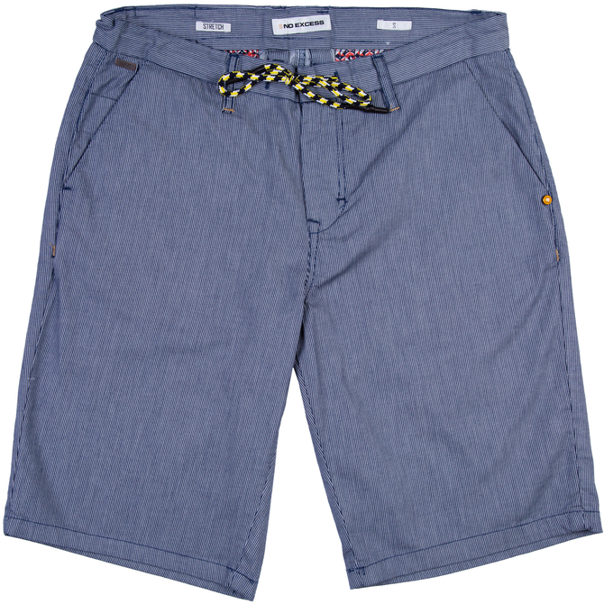 Drawstring Fine Stripe Stretch Cotton Shorts - DESIGNERS-No Excess ...