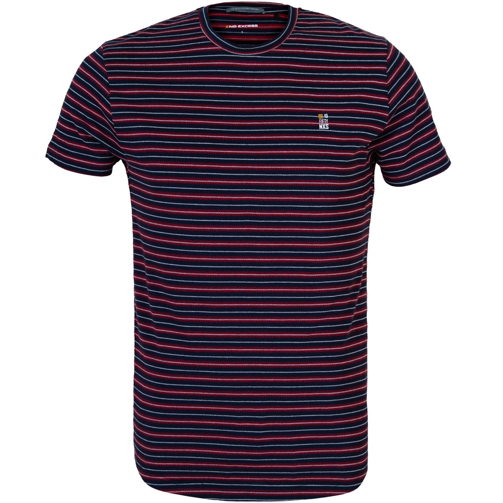Slim Fit Textured Stripe T-Shirt - T-Shirts & Polos-Short Sleeve T's ...