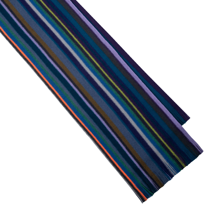Orion Stripe Multi-coloured Wool Scarf
