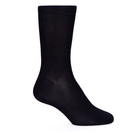 Luxury Fine Cotton Plain Dress Socks-socks-Fifth Avenue Menswear