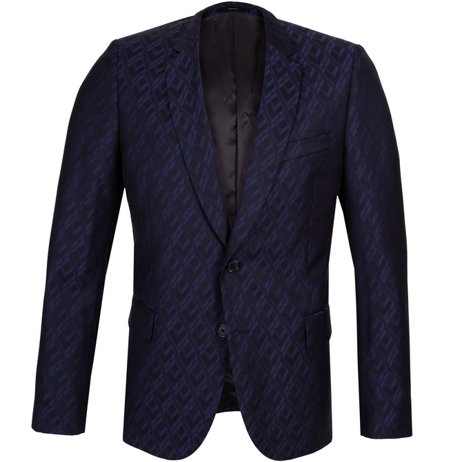Soho Tailored Fit Jacquard Pattern Blazer