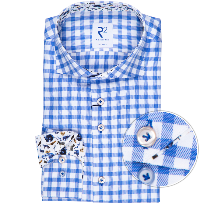 Luxury Cotton Gingham Check Shirt