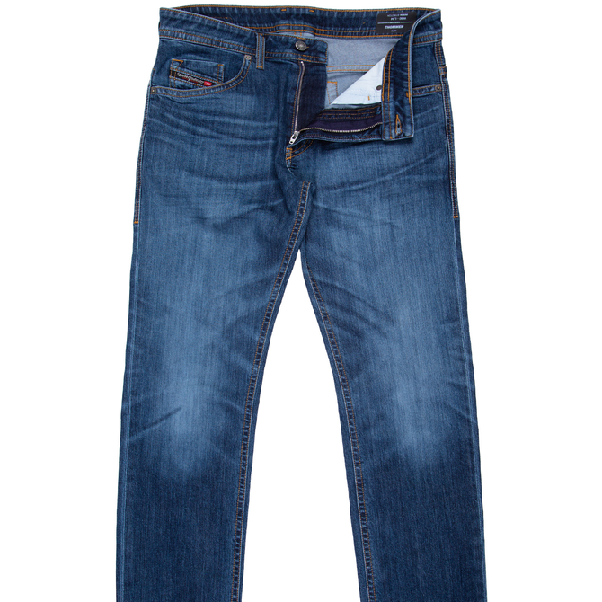Thommer-X Slim Fit Aged Washed Stretch Denim Jeans
