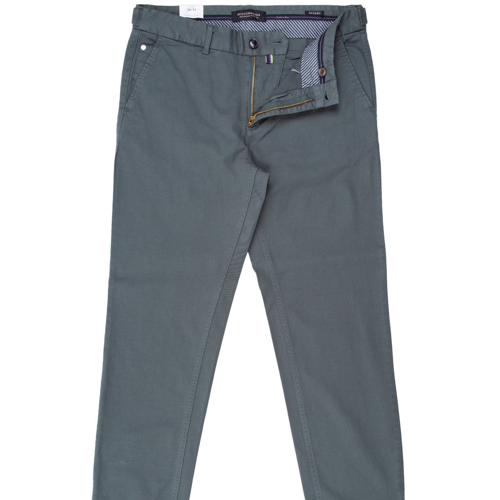 Stuart Garment Dyed Stretch Cotton Chino - Trousers-Casual : Fifth ...