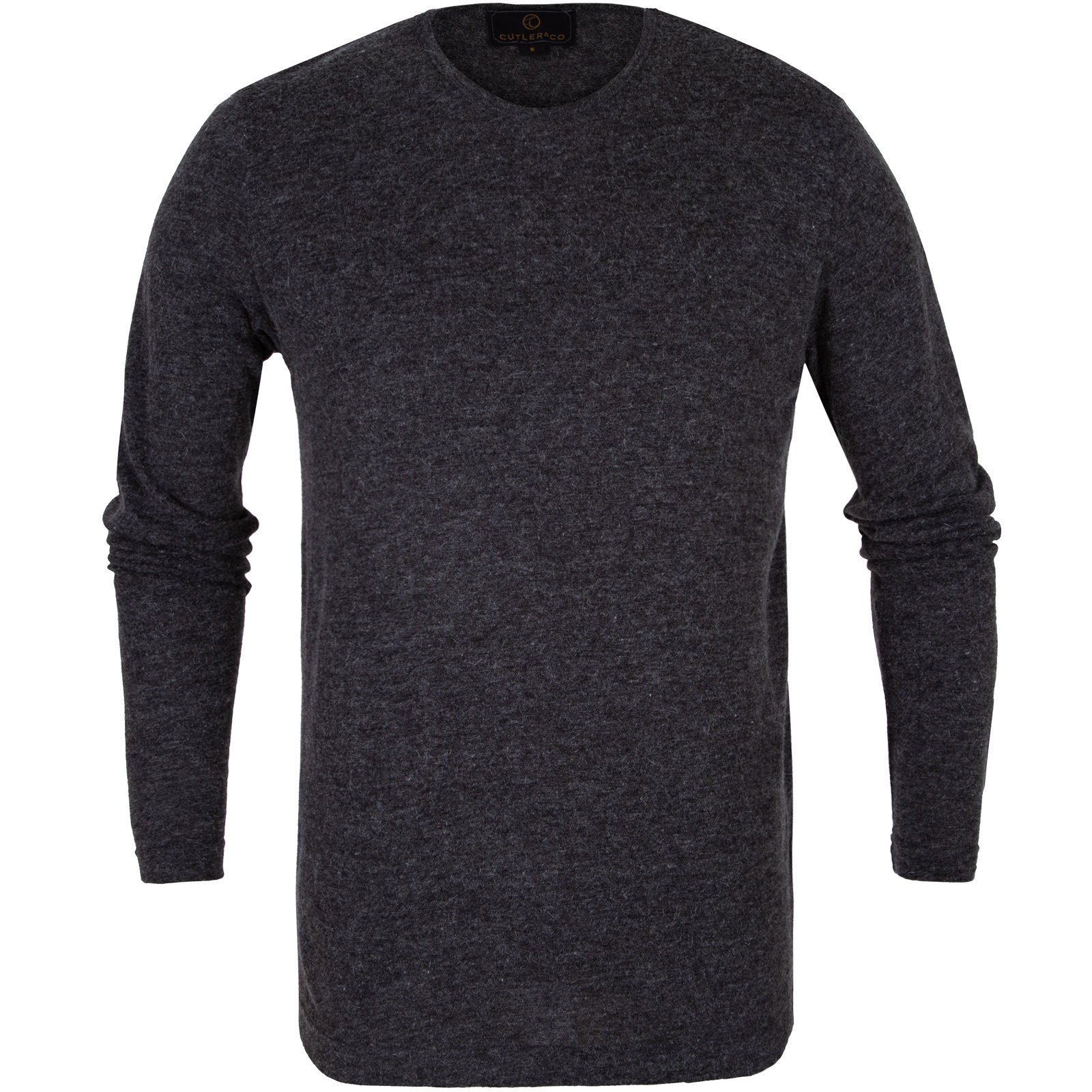 Hugh Stretch Wool Blend Long Sleeve T-Shirt - T-Shirts & Polos-Long ...