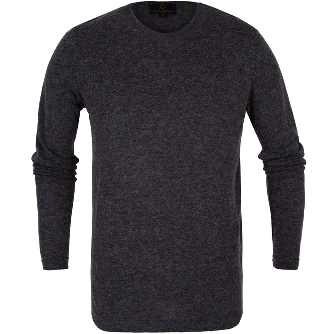 Hugh Stretch Wool Blend Long Sleeve T-Shirt