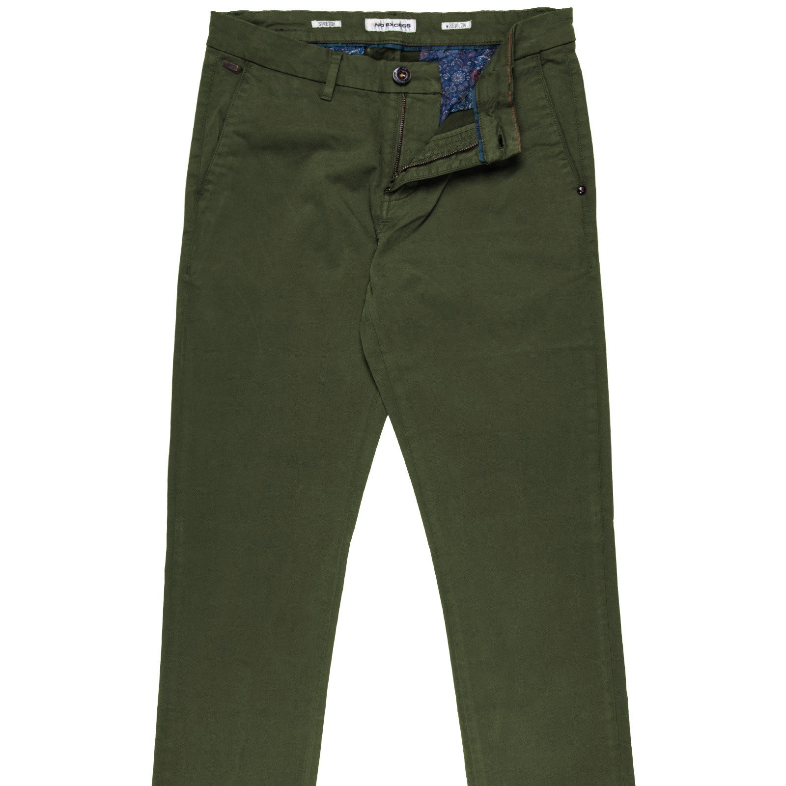 Garment Dyed Stretch Cotton Chino - Trousers-Casual : Fifth Avenue ...