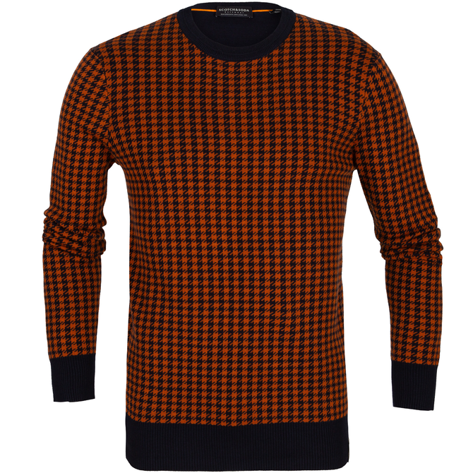 Houndstooth Pattern Pullover