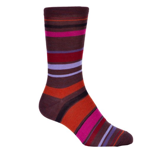 Luxury Fine Wool Multi Stripe Socks-accessories-Fifth Avenue Menswear