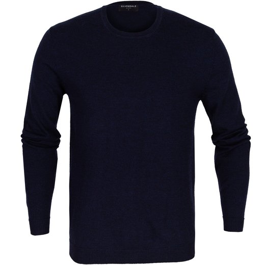Fine Merino Wool Crew Neck Pullover-on sale-Fifth Avenue Menswear