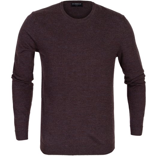 Fine Merino Wool Crew Neck Pullover-on sale-Fifth Avenue Menswear