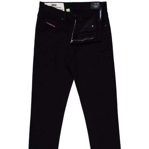 D-Strukt Slim Fit Black Stretch Denim Jeans-lockdown favourites-Fifth Avenue Menswear
