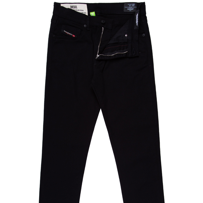 D-Strukt Slim Fit Black Stretch Denim Jeans