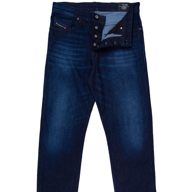 D-Fining Tapered Fit Dark Aged Stretch Denim Jeans