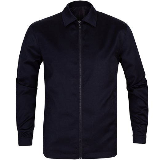 Archie Fine Wool Blend Zip-Up Harrington Jacket-jackets-Fifth Avenue Menswear
