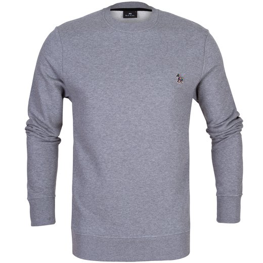 Zebra Logo Organic Cotton Sweatshirt-sweats-Fifth Avenue Menswear