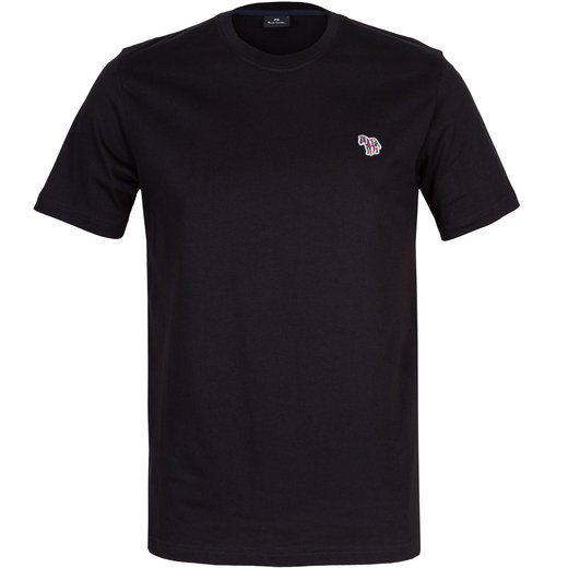 Organic Cotton Zebra Logo Crew Neck T-Shirt-t-shirts & polos-Fifth Avenue Menswear