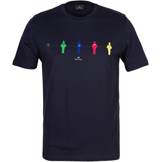 Tabletop Football Print T-Shirt-t-shirts & polos-Fifth Avenue Menswear
