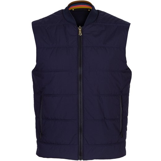 Dark Navy Wadded Gilet-jackets-Fifth Avenue Menswear