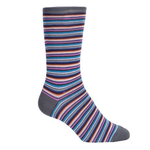 Quant Stripe Organic Cotton Blend Socks-on sale-Fifth Avenue Menswear