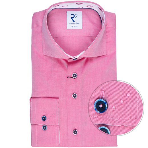 Luxury Cotton Twill Shirt With Flower Print Trint-shirts-Fifth Avenue Menswear