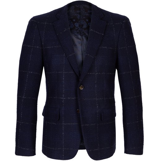Russell Shadow Windowpane Check Wool Blend Jacket-on sale-Fifth Avenue Menswear