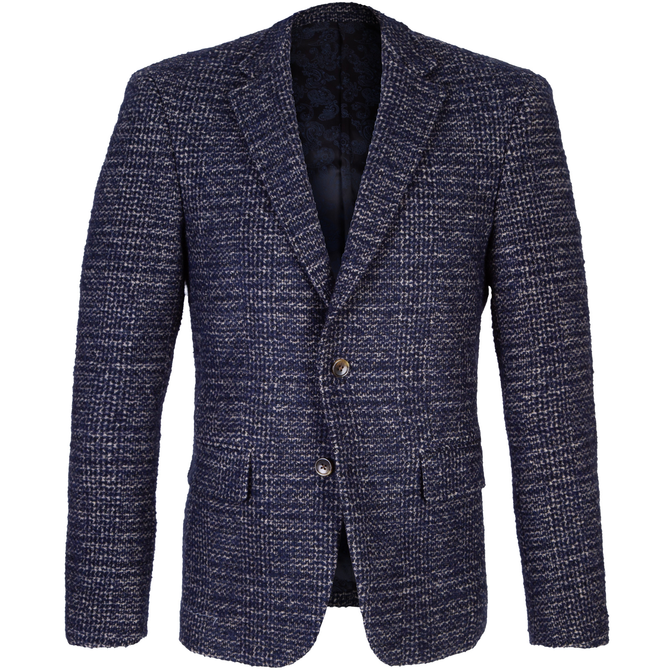 Russell Textured Check Wool Blend Jacket
