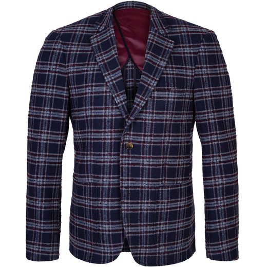 Bevan Tartan Check Wool Blend Jacket-on sale-Fifth Avenue Menswear