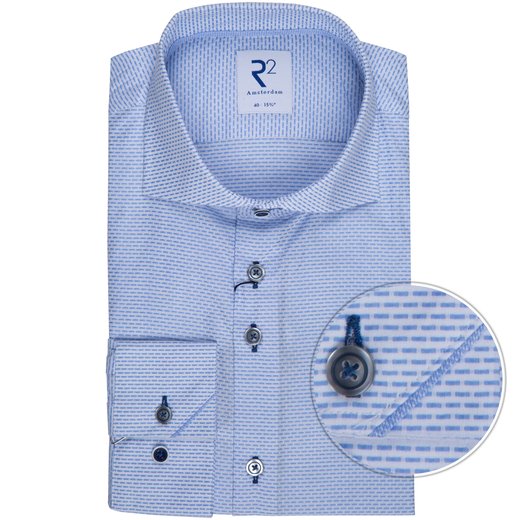 Luxury Cotton Dobby Weave Dress Shirt-shirts-Fifth Avenue Menswear