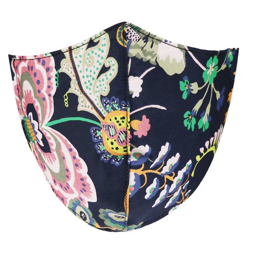 Adjustable Symphony Floral Print Face Mask-essentials-Fifth Avenue Menswear