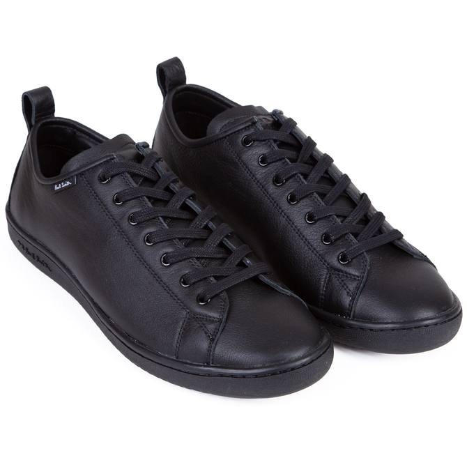 Miyata Black Leather Sneakers - Shoes & Boots-Casual Shoes : Fifth Avenue Menswear - PAUL SMITH