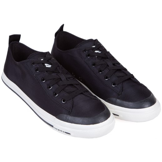 Astico Low Black Canvas Sneakers-on sale-Fifth Avenue Menswear