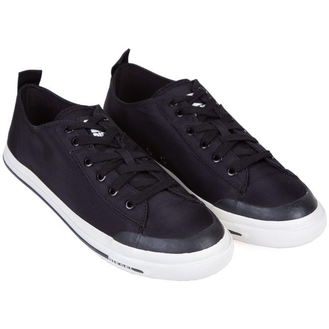 Astico Low Black Canvas Sneakers - Shoes & Boots-Casual Shoes : Fifth ...