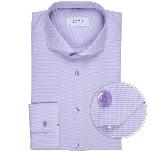 Slim Fit Micro Weave Twill Dress Shirt-on sale-Fifth Avenue Menswear