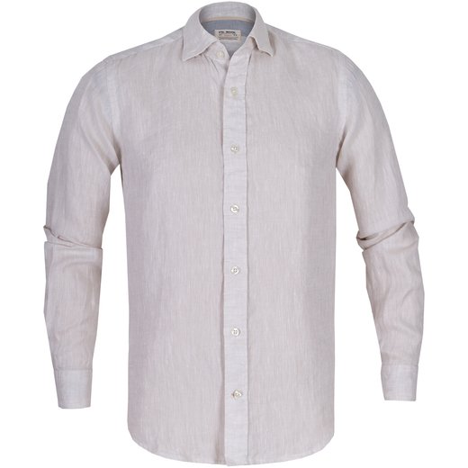 Roma Soft Linen Casual Shirt-shirts-Fifth Avenue Menswear