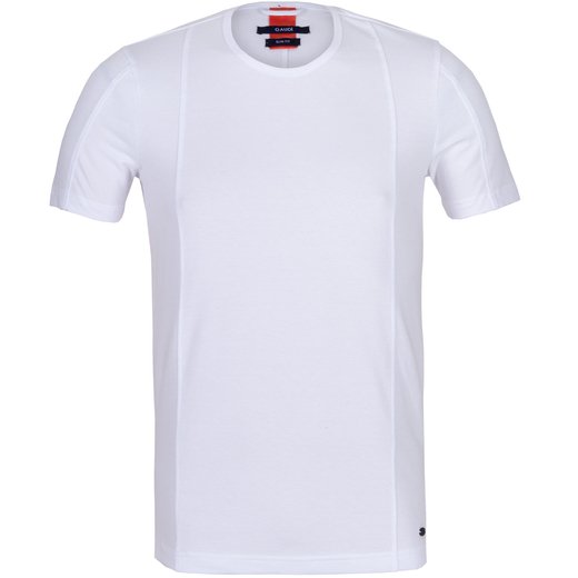 Slim Fit Stitched Panels T-Shirt-t-shirts & polos-Fifth Avenue Menswear