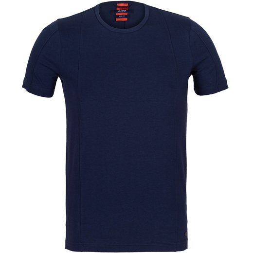 Slim Fit Stitched Panels T-Shirt-t-shirts & polos-Fifth Avenue Menswear