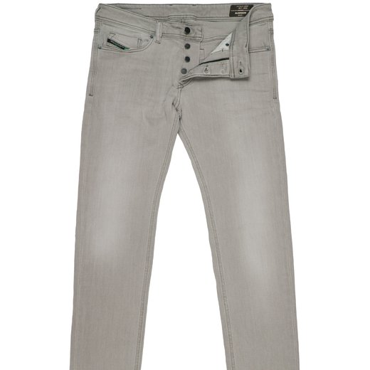 Sleenker-X Skinny Fit Grey Stretch Denim Jeans-on sale-Fifth Avenue Menswear