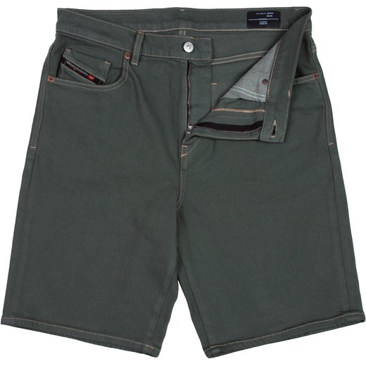 D-Strukt Regular Fit Green Denim Shorts-shorts-Fifth Avenue Menswear